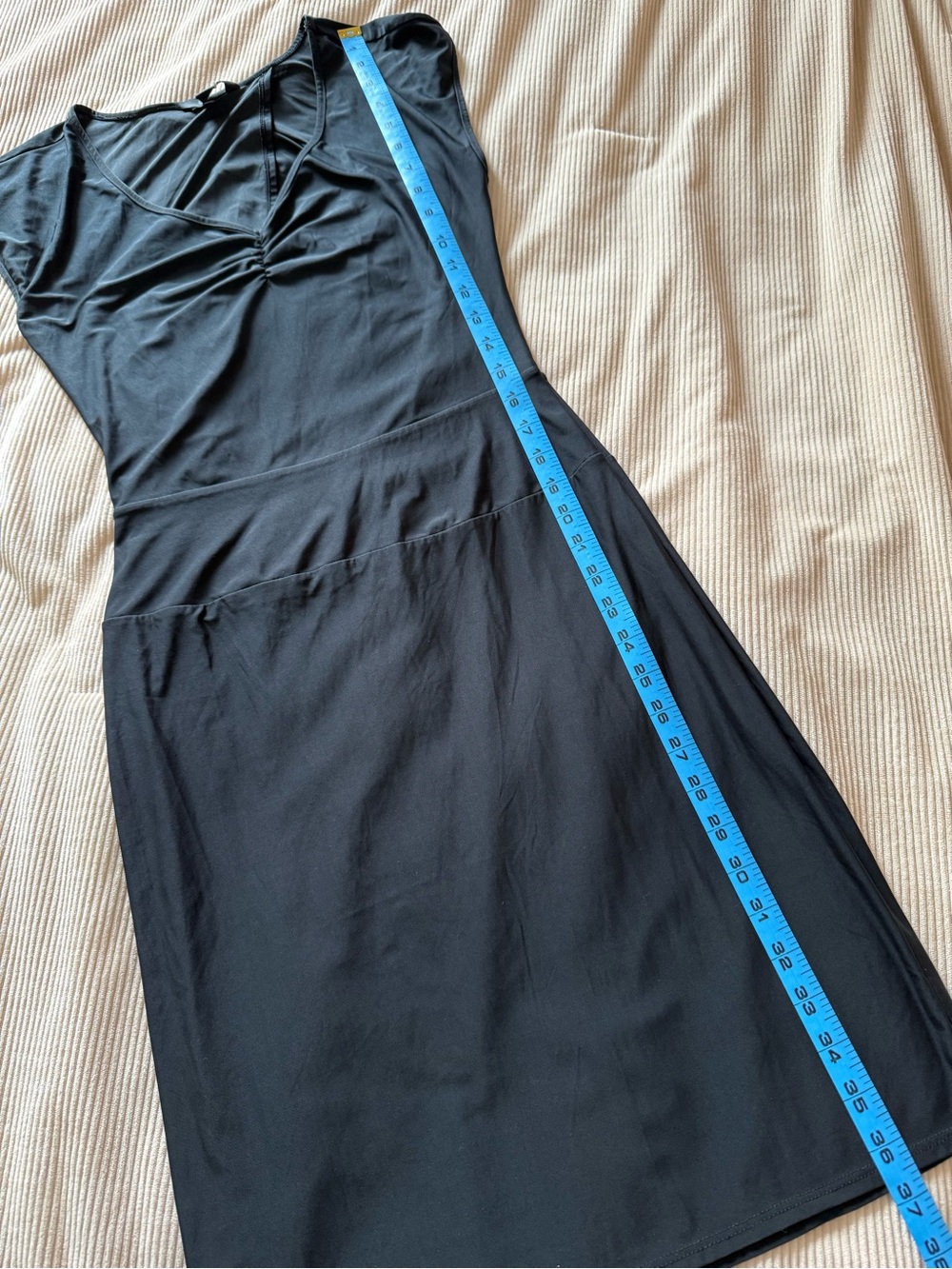 Express Black V-Neck Cutout Back Dress Small - Picture 12 of 13